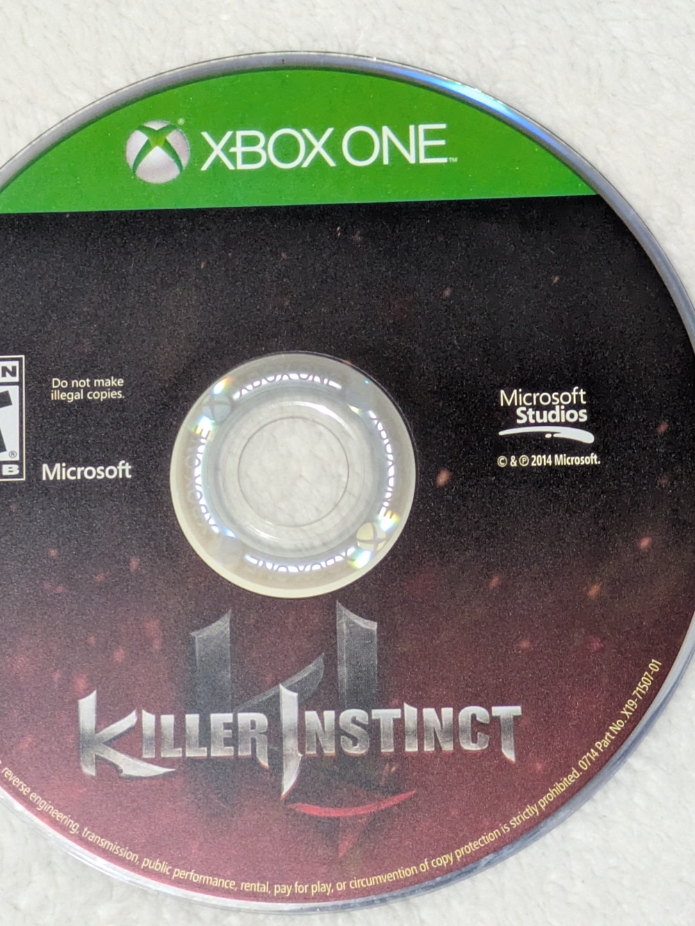 Killer Instinct (Xbox One) – Game Disc Only Tested & Working